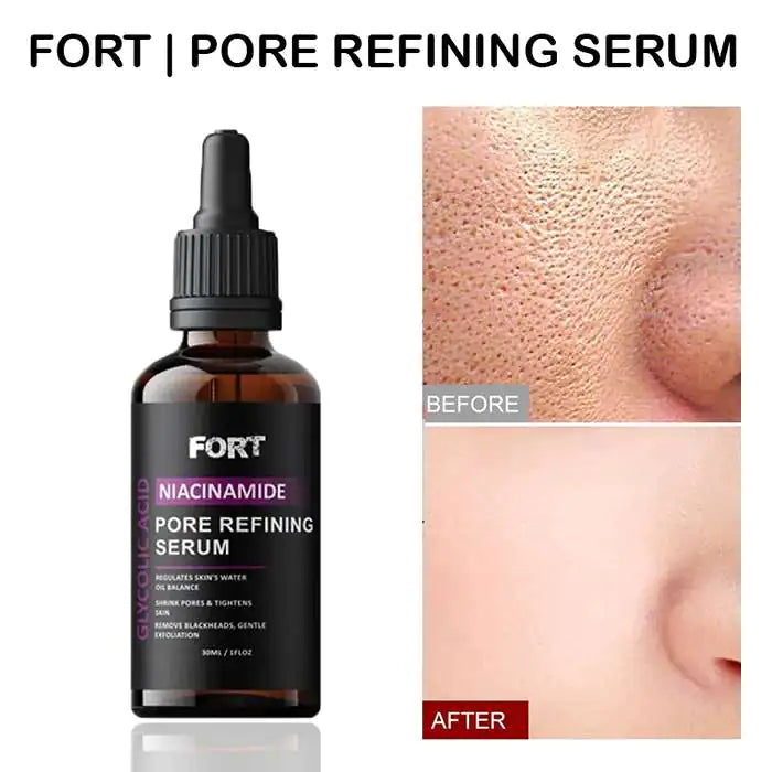 FORT Pore Refining Serum Niacinamide & Glycolic Acid Serum (30ml)