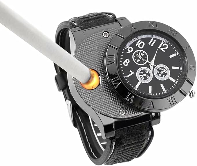 New Military USB Lighter Men's Watch